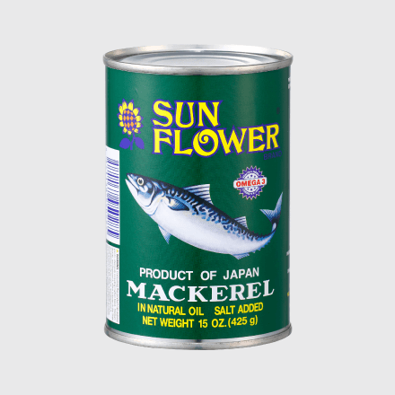 MACKEREL IN NATURAL OIL(SUNFLOWER GREEN)